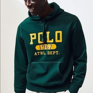 polo ralph lauren 1967 dark green hoodie